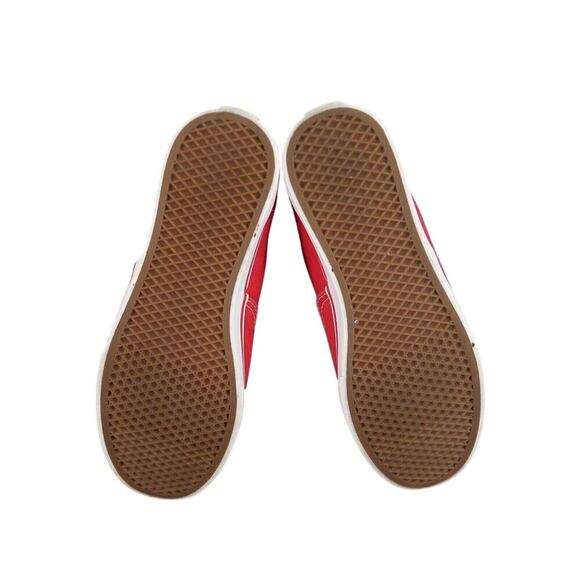 Vans Shoes Womens 5.5 Sneakers Authentic Lo Pro Skate Casual Red Canvas Lace Up - Picture 9 of 12